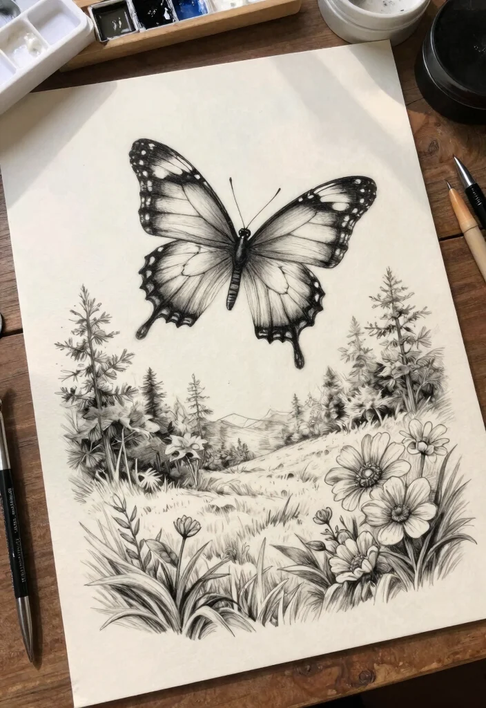 14 Butterfly Tattoo Drawing Ideas Artistic Inspiration 14. Butterfly and Nature Tattoos 0