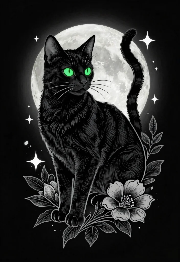 14 Demon Cat Tattoo Ideas Dark and Mythical 1. The Classic Gothic Cat 0