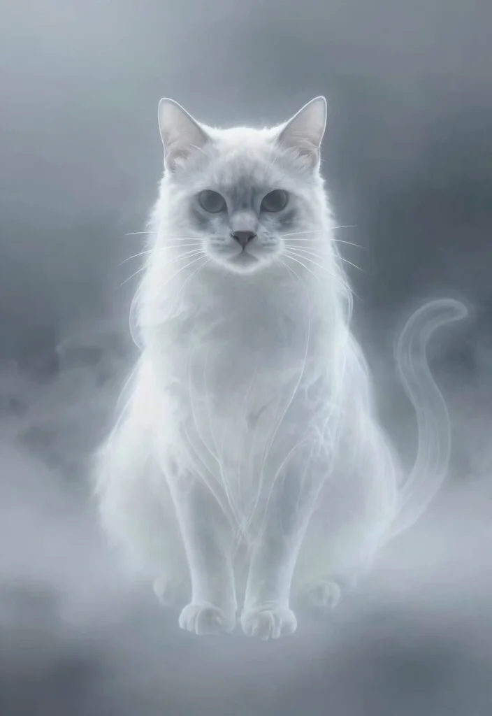 14 Demon Cat Tattoo Ideas Dark and Mythical 7. Ghostly Cat 0