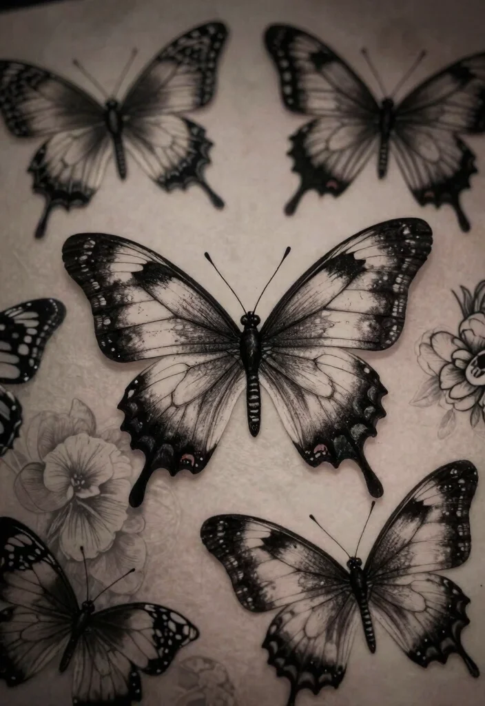 14 Gothic Butterfly Tattoo Design Ideas Dark and Elegant 1. Intricate Wing Patterns 0