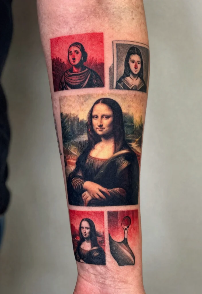 14 Red and Black Arm Tattoo Ideas Bold Contrast 13. Art Inspired Tattoos 0