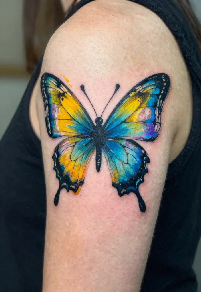 14 Simple Butterfly Tattoo Design Ideas Clean and Cute 26 14 Simple Butterfly Tattoo Design Ideas Clean and Cute 6. Abstract Butterfly 0