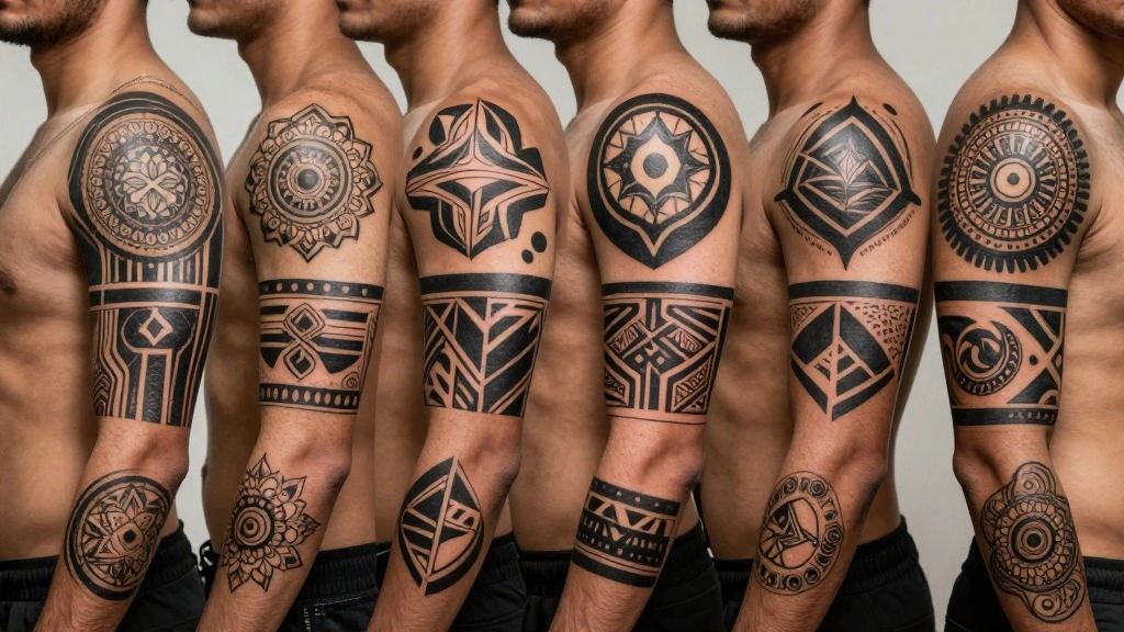 14 Top of Arm Tattoo Ideas for Men: Bold Geometric Designs