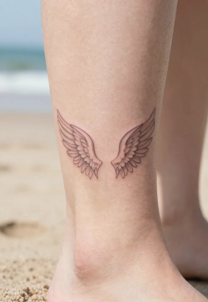 16 Angel Wings Tattoo Ideas From Minimal to Detailed 5. Small Angel Wings 0
