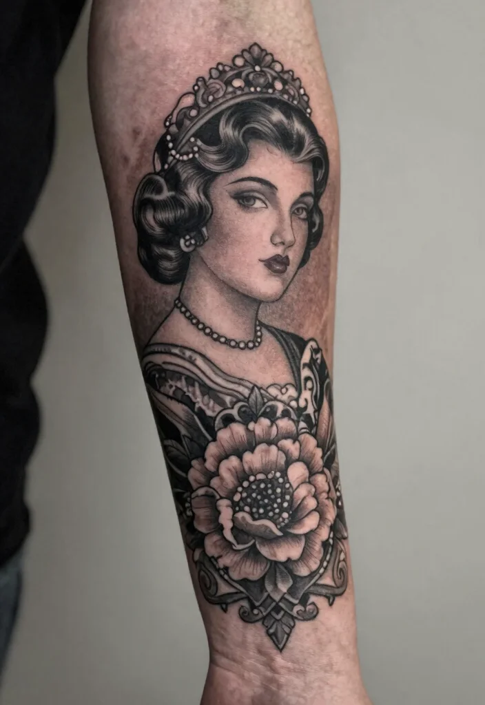 16 Arm Tattoo Cover Up Ideas Creative and Effective 13. Vintage Inspired Designs 0