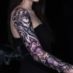 16 Dark Feminine Arm Sleeve Tattoo Ideas: Mysterious and Bold