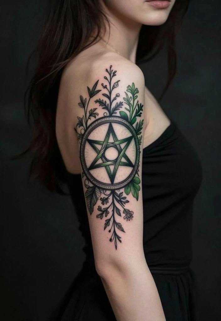 16 Dark Feminine Arm Sleeve Tattoo Ideas Mysterious and Bold 7. Witchy Symbolism 0