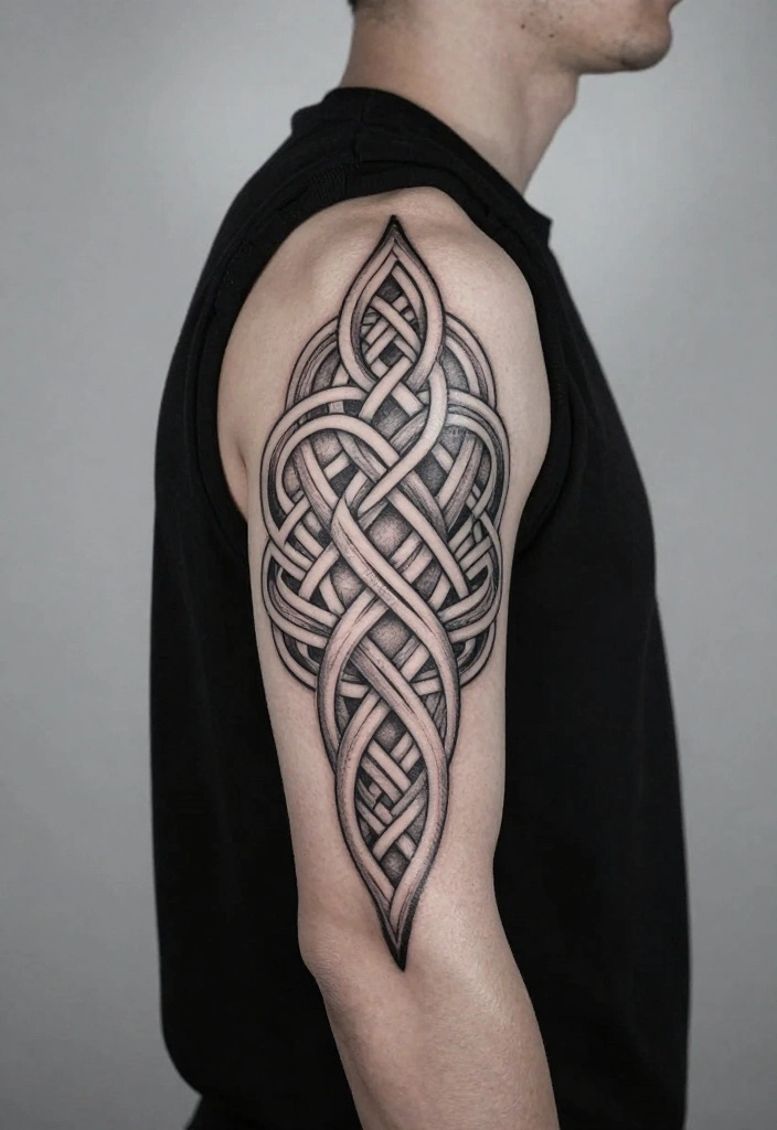 16 Tattoo Design Ideas for Men Detailed and Bold 5. Intricate Celtic Knots 0
