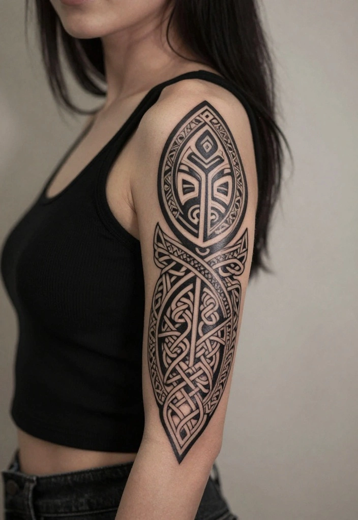 18 Arm Tattoo Ideas for Women Elegant and Expressive 10. Cultural Symbols 0