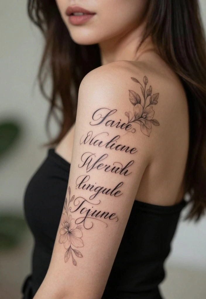 18 Arm Tattoo Ideas for Women Elegant and Expressive 17. Nature Inspired Quotes 0