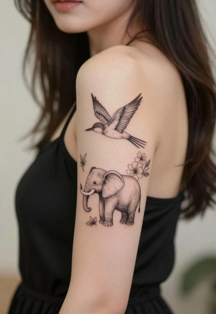 18 Arm Tattoo Ideas for Women Elegant and Expressive 4. Whimsical Animal Tattoos 0