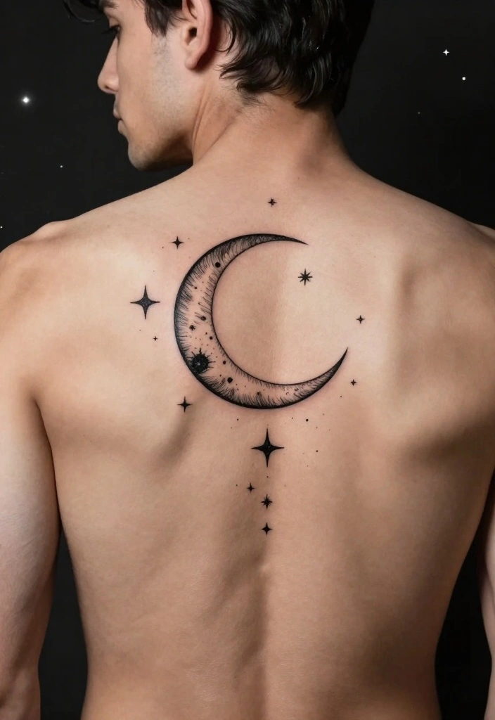 18 Back Tattoo Ideas for Men Bold and Masculine Minimalist Designs 7. Celestial Tattoos 0