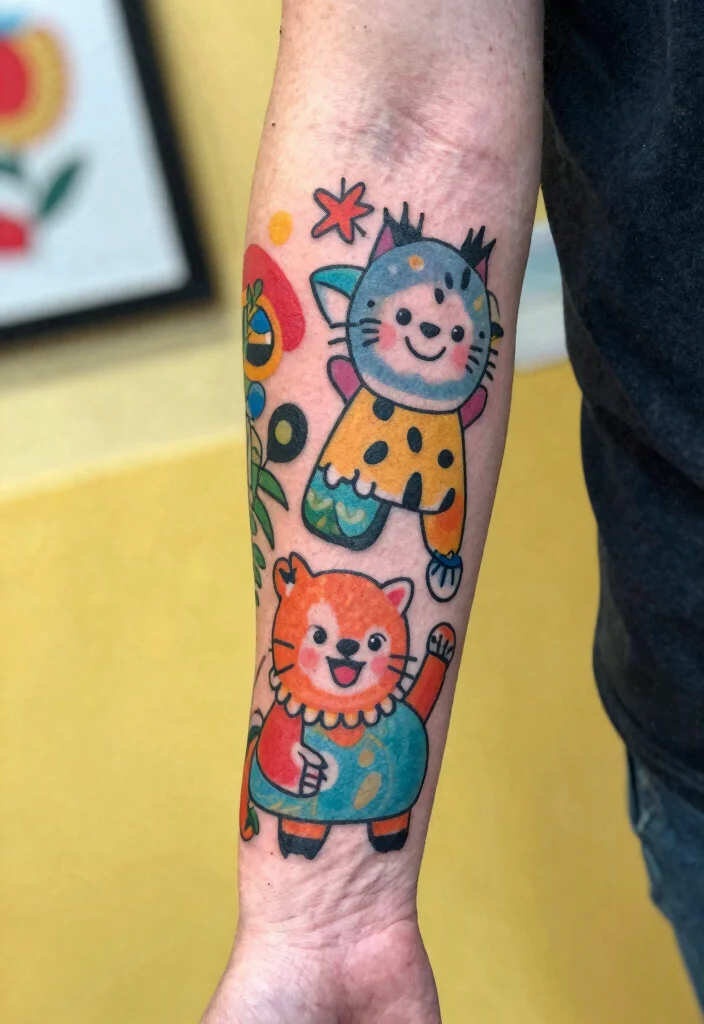 18 Half Arm Sleeve Tattoo Ideas Balanced and Stylish 67 18 Half Arm Sleeve Tattoo Ideas Balanced and Stylish 17. Playful Designs 0