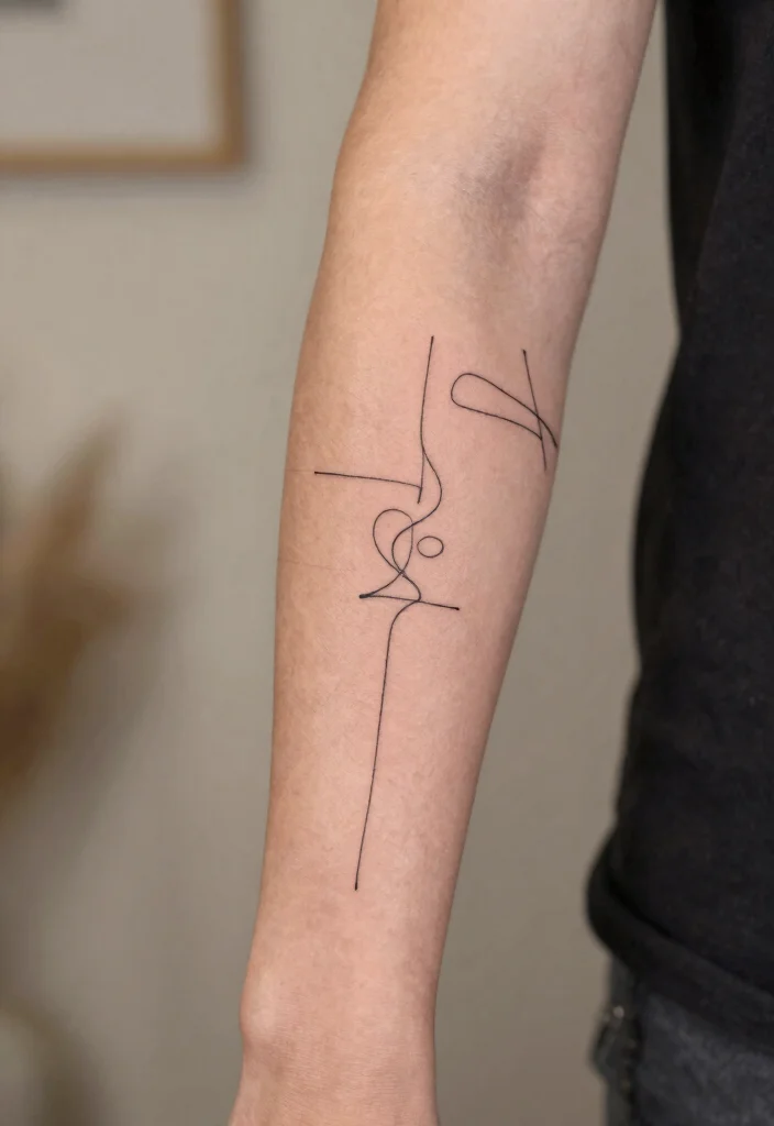 18 Half Arm Sleeve Tattoo Ideas Balanced and Stylish 3 18 Half Arm Sleeve Tattoo Ideas Balanced and Stylish 3. Minimalist Line Art 0