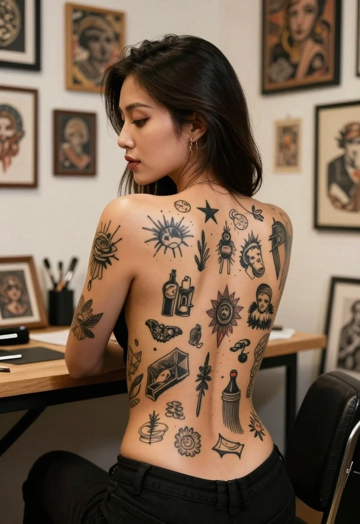 9 Angelina Jolie Back Tattoo Inspired Design Ideas 9. The Personal Story 0