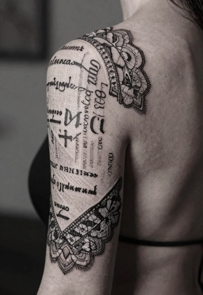 9 Billie Eilish Back Tattoo Inspired Design Ideas 4. Textural Elements 0